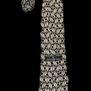 Ermenegildo Zegna Brown Patterned Tie
